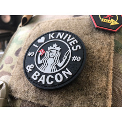 JTG #9 I love Knives and Bacon Patch, swat / JTG 3D...