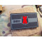 JTG DEU Flag Patch, ranger green black, JTG 3D Rubber Patch