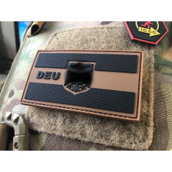JTG DEU Flag Patch, coyote, JTG 3D Rubber Patch