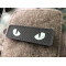 Cat Eyes Lasercut Patch, ranger-green, gid nachleuchtende Augen  / Cordura Lasercut