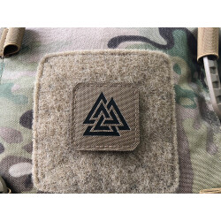 Valknut Lasercut Patch, Coyote, Cordura Lasercut