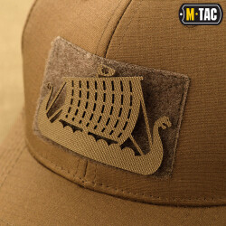 Drakkar Dragon Ship Lasercut Patch, Coyote, Cordura Lasercut