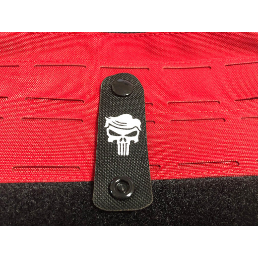 Special Punisher white Head, NightStripes, black with white logo