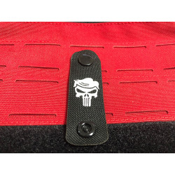 Special Punisher white Head, NightStripes, black with white logo