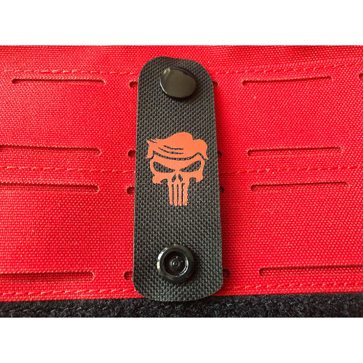 Special Punisher red Head, NightStripes, schwarz mit rotem Logo