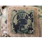 Trident Dog Lasercutpatch, 70x70 AOR gr&uuml;n, IR Logo, mit Klettr&uuml;ckseite