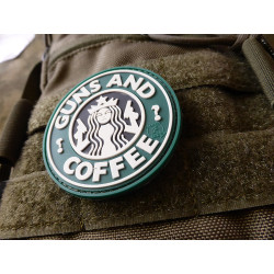 JTG Guns and Coffee Patch, fullcolor / 3D Rubber patch