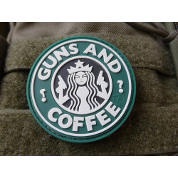 JTG - Guns and Coffee Patch, fullcolor / 3D Rubber patch