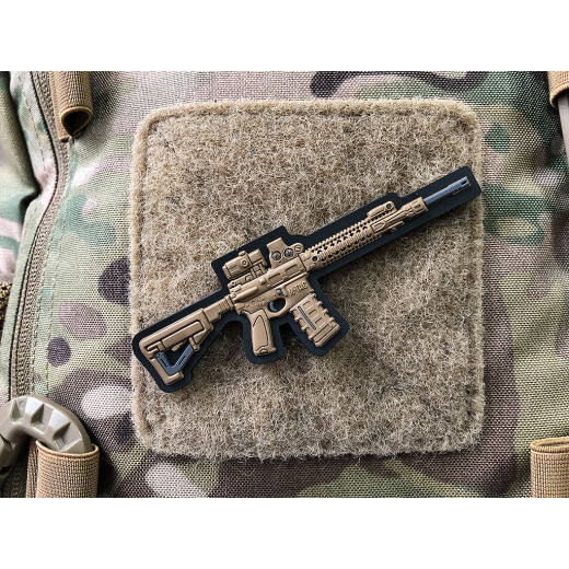 AR-15 Patch, coyote, 3d Rubber Patch 