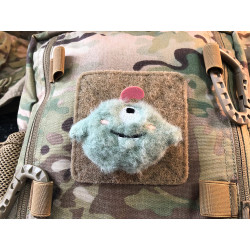 JTG plush patch TwoTooth Flauschi, with velcro on the back