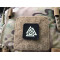 Valknut Lasercut Patch, black-gid, Cordura Lasercut