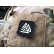 Valknut Lasercut Patch, black-gid, Cordura Lasercut