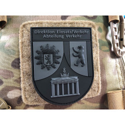 JTG &Auml;rmelabzeichen Dir. Einsatz/ Verkehr, blackops / JTG 3D Rubber Patch