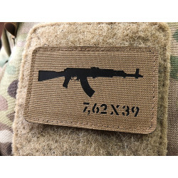 AKM 7,62x39 Lasercut Patch, Coyote, Cordura Lasercut