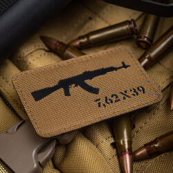 AKM 7,62x39 Lasercut Patch, Coyote, Cordura Lasercut