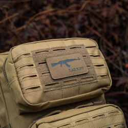 AKM 7,62x39 Lasercut Patch, Coyote, Cordura Lasercut