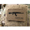 AKM 7,62x39 Lasercut Patch, Coyote, Cordura Lasercut