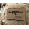 AKM 7,62x39 Lasercut Patch, Coyote, Cordura Lasercut
