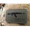 AKM 7,62x39 Lasercut Patch, ranger-green black, Cordura Lasercut