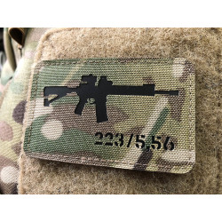 AR-15 223/5,56 Lasercut Patch, multicam, Cordura Lasercut