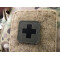 Medic Cross, 45x45 Lasercut Patch, ranger-green black, Cordura Lasercut