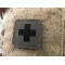 Medic Cross, 45x45 Lasercut Patch, ranger-green black, Cordura Lasercut