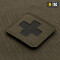 Medic Cross, 45x45 Lasercut Patch, ranger-green black, Cordura Lasercut