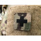 Medic Cross, 45x45mm Lasercut Patch, multicam black, Cordura Lasercut