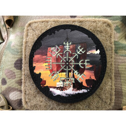 Vegvisir / Drakkar Viking Expedition Patch, black gid