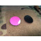 JTG GoGid POINT patch, pink, orange afterglow (gid / glow in the dark, laser cut with velcro backside