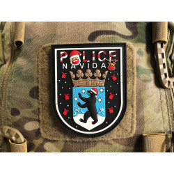 JTG POLICE FELIZ NAVIDAD BLN Patch, limited Edition, JTG 3D Rubber Patch