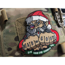 JTG BAD SANTA CHRISTMAS Patch, gestickt, JTG gestickter 3D Patch