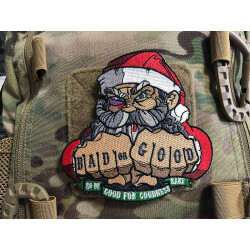JTG BAD SANTA CHRISTMAS Patch, gestickt, JTG gestickter 3D Patch