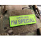 JTG Mama Says I´m Special Reflektorpatch, SignalGelb, 110 x 40mm, mit Klettrückseite