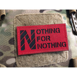 JTG Nothing For Nothing, Lasercutpatch, Signalrot...