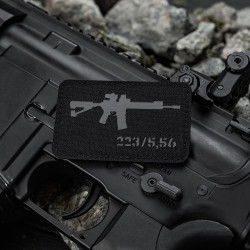 AR-15 223/5,56 Lasercut Patch, black-grey, Cordura Lasercut