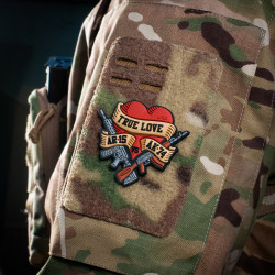 True Love Patch, red, 3d Rubber Patch