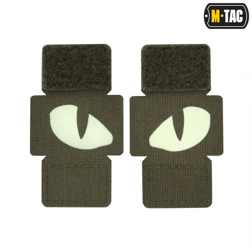 Tiger Eyes, Lasercut Molle Stripes, Set, ranger-green gid afterglow, Cordura Lasercut