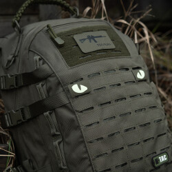 Tiger Eyes, Lasercut Molle Stripes, Set, ranger-green gid afterglow, Cordura Lasercut