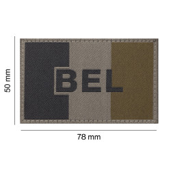 Belgium Emblem Flag Patch, RAL7013