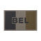 Belgium Emblem Flag Patch, RAL7013