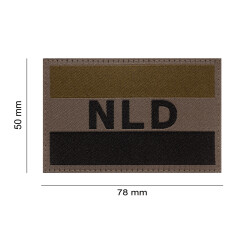 Netherlands Flag Patch, RAL7013