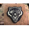 JTG Angry Wolf Head Patch, gid, JTG 3D Rubber Patch