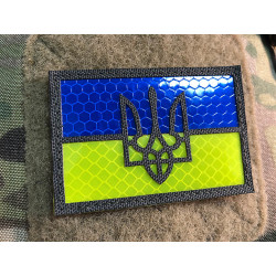 JTG Ukraine flag patch, laser cut, reflective foil,...
