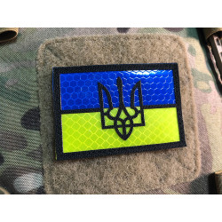 JTG Ukraine flag patch, laser cut, reflective foil,...