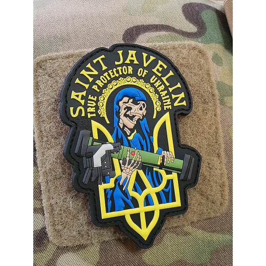 SAINT JAVELIN SKULL Patch, JTG 3D Rubber Patch