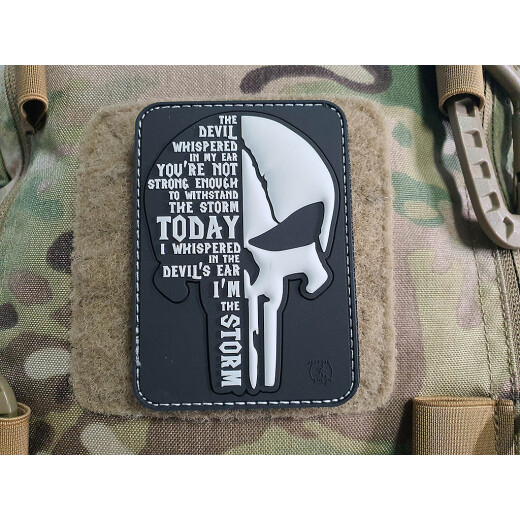 JTG I am the Storm PUNISHER Patch, swat, JTG 3D Rubber Patch