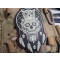 JTG Calavera Owl Dreamcatcher, Traumf&auml;nger Patch, gid nachleuchtend / JTG 3D Rubber Patch