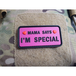 JTG MAMA SAYS - I´M SPECIAL Patch, pink, JTG 3D Rubber Patch