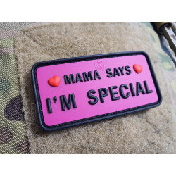 JTG MAMA SAYS - I´M SPECIAL Patch, pink, JTG 3D Rubber Patch